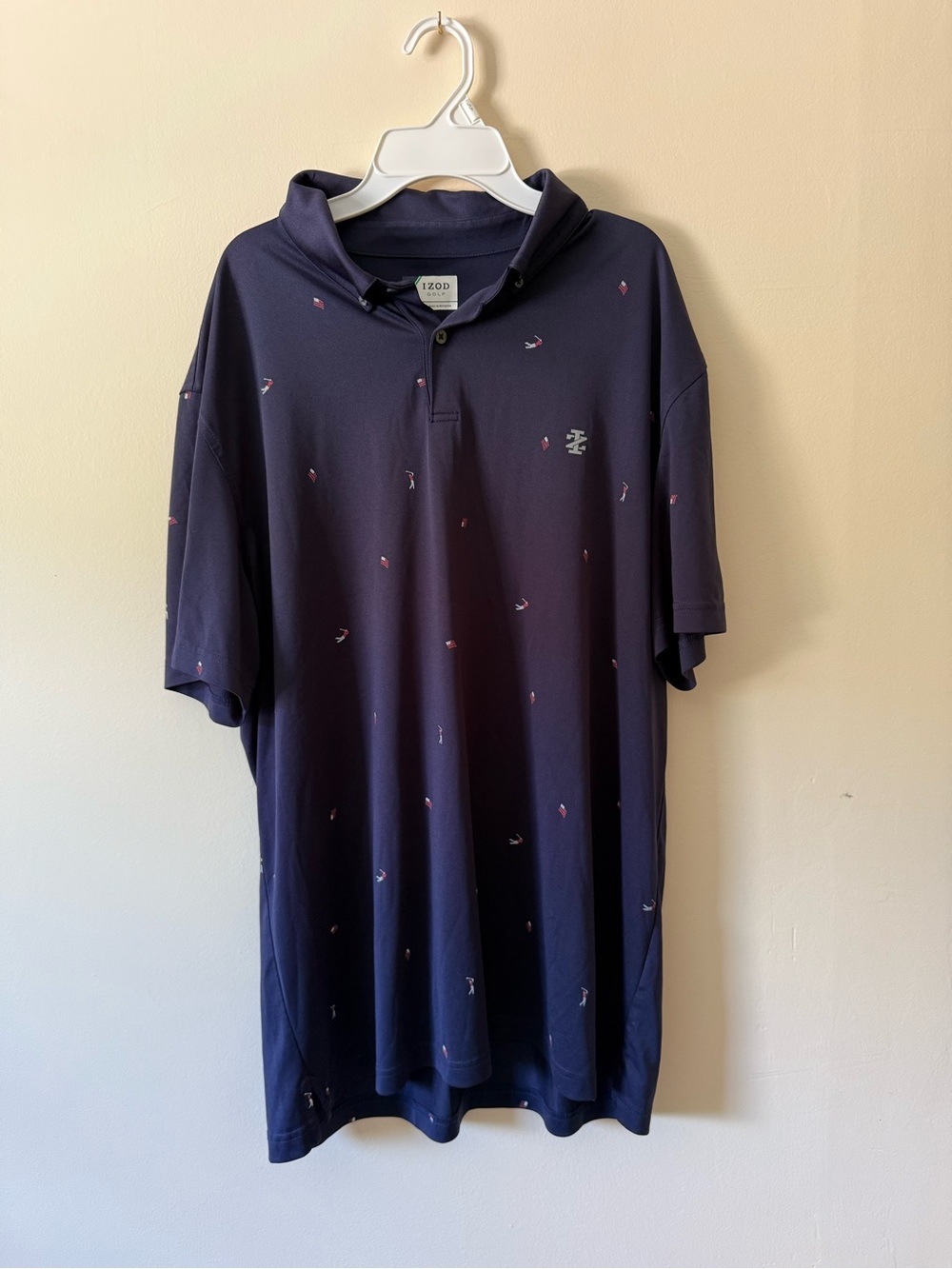 Izod Navy Short Sleeve Polo